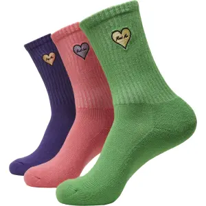 Set of 3 socks Mister Tee heart embroidery image-0