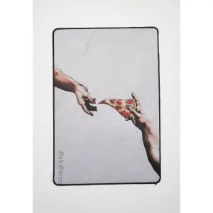 Tapis de bureau Mister Tee Pizza Art image-0