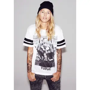 T-shirt mulher Mister Tee 2pac Stripe image-1