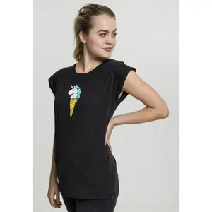 Dames-T-shirt Mister Tee waffle unicorn image-3