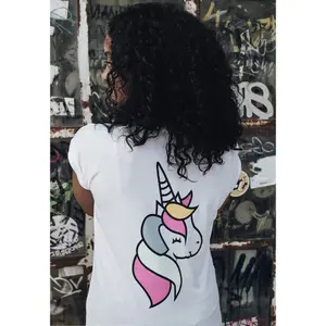 Dames-T-shirt Mister Tee unicorn image-2