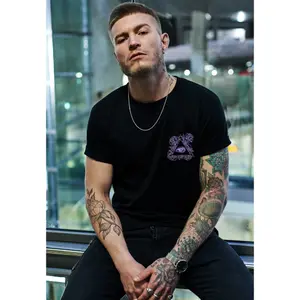 T-shirt Mister Tee purple view image-3