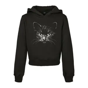 Children's hoodie Mister Tee black cat image-0