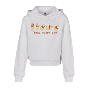 Sweatshirt à capuche court enfant Mister Tee yoga every day