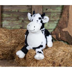 Black and white cow plush toy Mumbles image-3