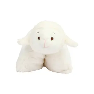 Zipped plush cushion Mumbles Agneau image-0