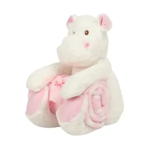 Plush with blanket Mumbles Hippopotame image-1