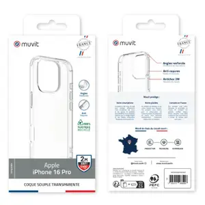 Coque smartphone recyclée Muvit For France Iphone 16 Pro image-1