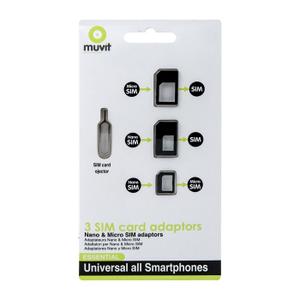 Adaptateur carte SIM nano/mini/normal Muvit image-1