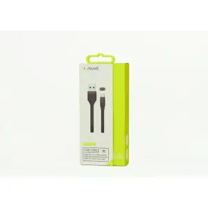 Câble USB plat charge et synchro Muvit USB/micro image-1