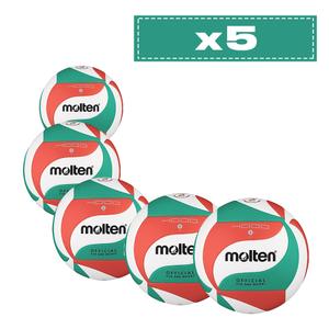 5er Set Wettkampfballons Molten V5M4000