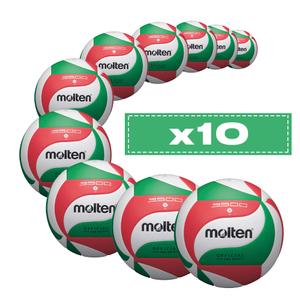 Lot de 10 ballons d'entrainement Molten V5M3500