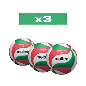 Lote de 3 balones de entrenamiento Molten V5M3500
