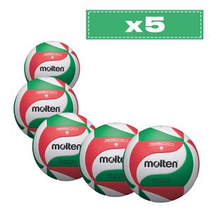 Lot de 5 ballons d'entrainement Molten V5M3500