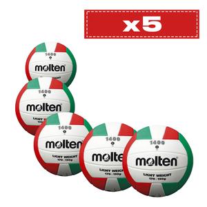 Lote de 5 balones Molten volleyball