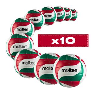 Lot de 10 ballons d'entrainement Molten BVL-V5M2000-L