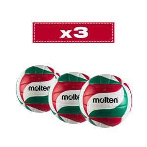 Lote de 3 balones de entrenamiento Molten BVL-V5M2000-L