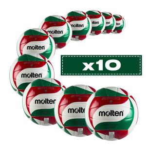 Lot de 10 ballons d'entrainement Molten V5M2501-L