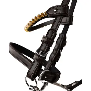 Hobby Horse Bridle with Golden Stones My Hobby Horse image-2