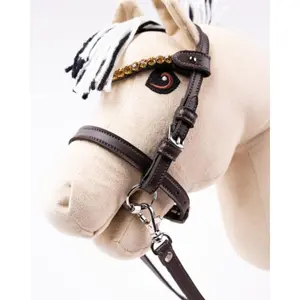 Hobby Horse Bridle with Golden Stones My Hobby Horse image-5