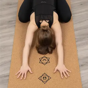 Mata do jogi z korka ekstra szeroka Myga Mandala image-1