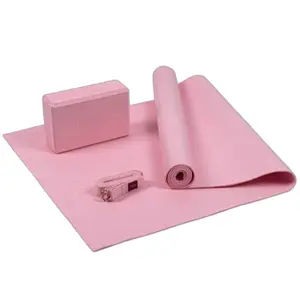 Tapis de yoga con ladrillo y correa Myga image-0