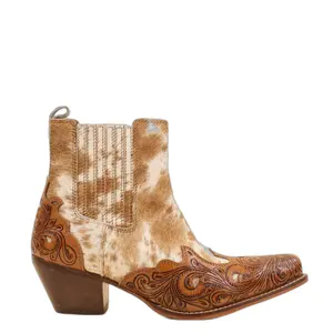 Leder-Cowboy-Stiefel Damen Myra Bag Twin Forks