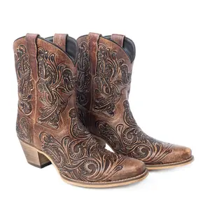 Cowboy-Stiefeletten Damen Myra Bag Paisley Vintage Patina image-2