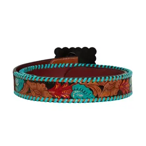 Leather belt Myra Bag Tropical Forest image-1