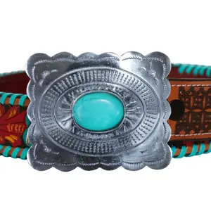 Leather belt Myra Bag Tropical Forest image-2