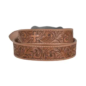 Lederen riem Myra Bag Structured Hand-Tooled image-1
