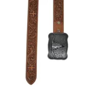 Lederen riem Myra Bag Structured Hand-Tooled image-2