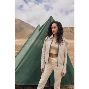 Kurtka skórzana haftowana damska Myra Bag image-1