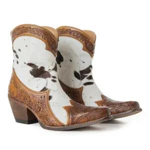 Leder-Cowboy-Stiefel Damen Myra Bag Sandy Mae image-2