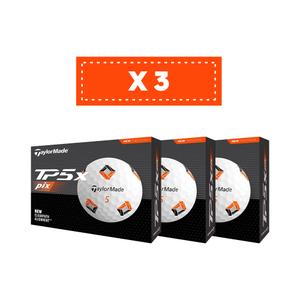 Set van 3 golfballen Taylormade TP5 X Pix 2024