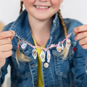 Creative bracelet kit with charms and na!na!na! stickers image-3