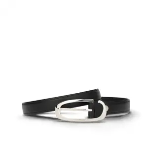 Eleganter Damengürtel mit Schnallenverschluss und quadratischer Spitze aus Leder Nae Vegan Shoes Carme image-0