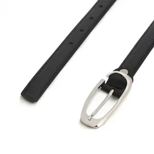 Eleganter Damengürtel mit Schnallenverschluss und quadratischer Spitze aus Leder Nae Vegan Shoes Carme image-1