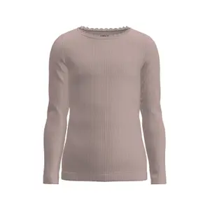 Long-sleeved slim-fit baby girl T-shirt Name it Kab image-0