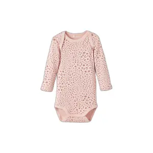 Set of 3 long-sleeved baby girl bodysuits Name it Nbf Leo image-3