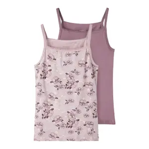 Girl's strapless tank top Name it Strap Arctic Flowers (x2) image-0
