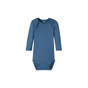 Set of 3 long sleeve baby boy bodysuits Name it Nbm Whale image-4