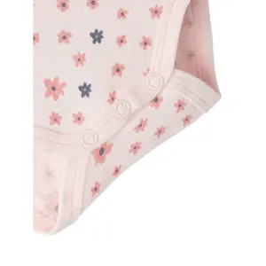 Baby girl long-sleeved bodysuit Name it Nbf Flower (x3) image-2
