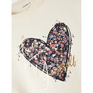 T-shirt manches longues fille Name it Heart image-2