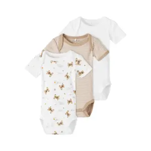 Baby bodysuit Name it Nbn Teddy (x3) image-0