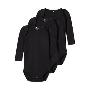 Baby long-sleeved bodysuit Name it Nbn (x3) image-0