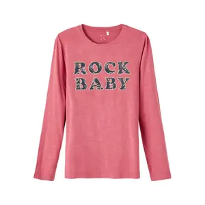 Langærmet T-shirt til piger Name it Nasia