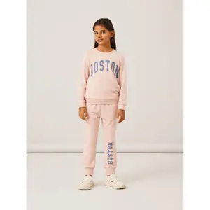Girl's fleece jogging trousers Name it Tera image-3