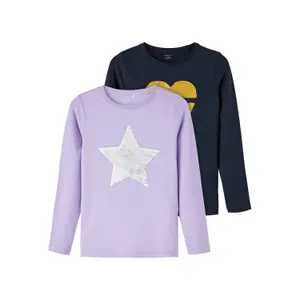 Girl's long sleeve T-shirt Name it Bistar (x2) image-0
