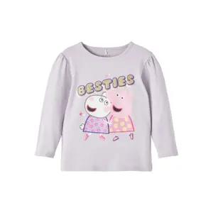 Girl's long sleeve T-shirt Name it Nora Peppapig image-0